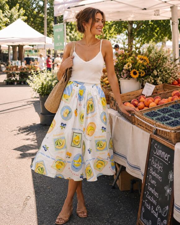 PROSPERINA Dresses & Skirts - PROSPERINA | Annie Apron Midi Skirt